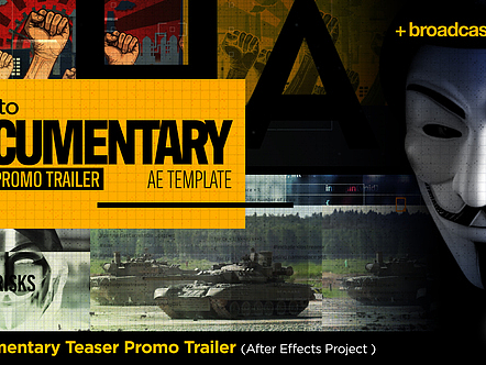 AE模板|创意酷炫设计电影节目广告预告纪录片展示