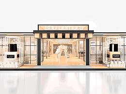 化妆品展台设计 植村秀she uemura 小方小光粉底液