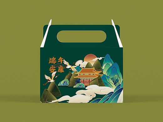 阿柒设计x「粽情山水」粽子礼盒通用包装