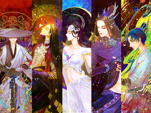 一套华丽的古风同人半身插