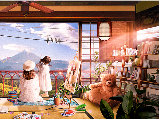 看山（個人主頁-ZNTk3NDcyMTY=） - 海報 - 站酷設(shè)計師赤名莉香楠楠子原創(chuàng)素材 - 站酷ZCOOL