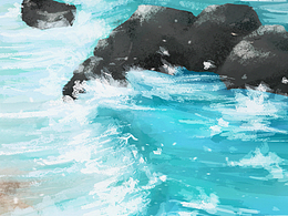海浪-WAVE-插画-手绘-Procreat