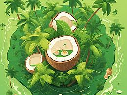 AI繪畫：椰子系列