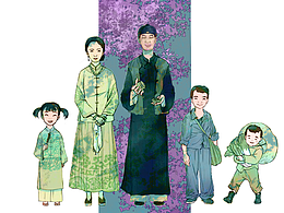 出版物插圖寫實余華《活著》插圖+動態(tài)插圖