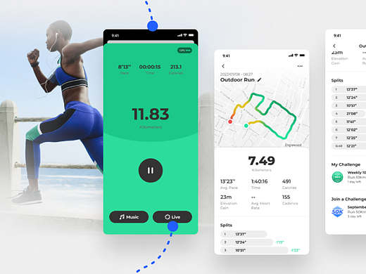 Running App（个人主页-ZNjY4ODk4NDA=） - APP界面 - 站酷设计师Xu_Liang原创素材 - 站酷ZCOOL