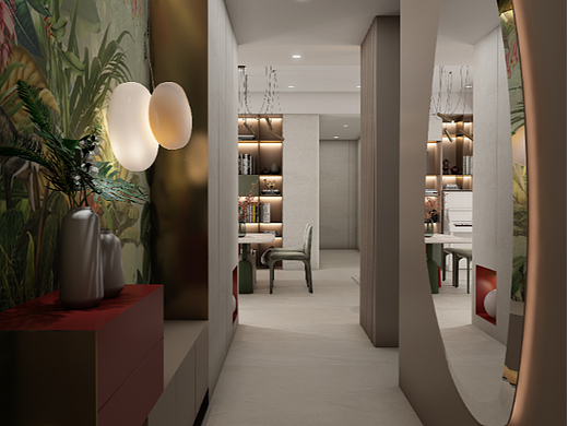 深圳装修：大冲城市花园，现代简约风设计的三口之家