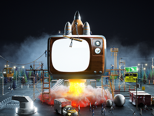 《火箭发射》临摹动画（个人主页-ZNjM4NjQ0MjA=） - 其他 - 站酷设计师Zting仙儿原创素材 - 站酷ZCOOL