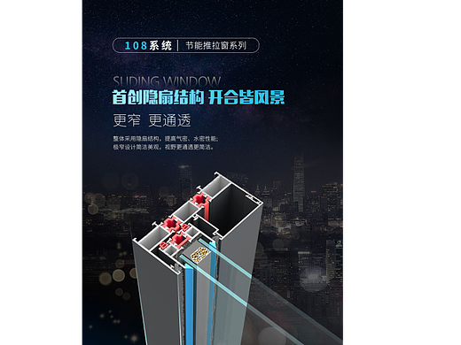 门窗海报展示