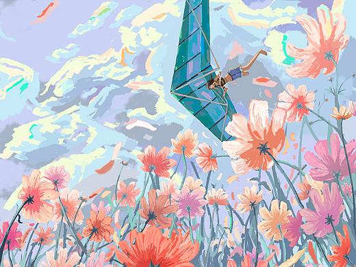 飞翔（个人主页-ZNjY0Mjg5OTY=） - 艺术插画 - 站酷设计师看不见的光丶原创素材 - 站酷ZCOOL