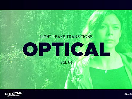 AE模板|时尚漏光光学转换动画视频广告宣传片