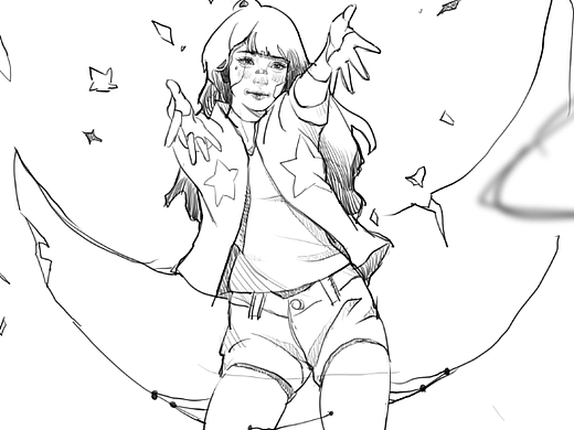 30天速写打卡-第21天（个人主页-ZNjE2OTE0NzY=） - 创作习作 - 站酷设计师aka大雄原创素材 - 站酷ZCOOL