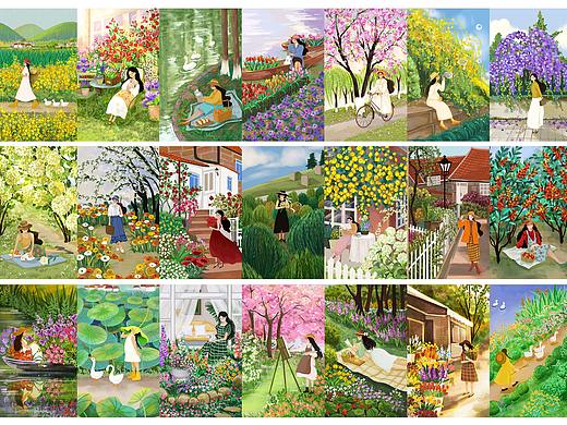 插画练习半年合集