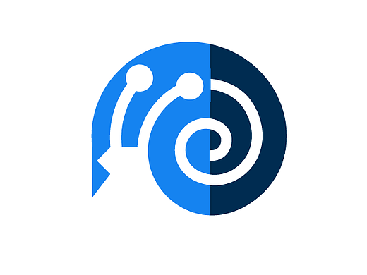 蜗牛商标设计 蜗牛LOGO 蓝色蜗牛