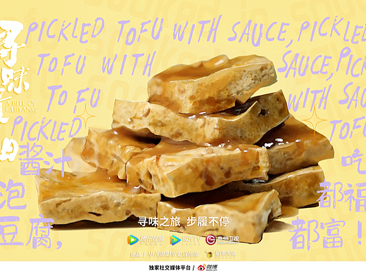 纪录片《寻味贵阳》｜手绘美食谐音梗创意海报
