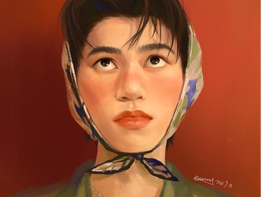 厚涂写实头像插画（个人主页-ZNjI3NTAzNjQ=） - 商业插画 - 站酷设计师要急支糖浆吗原创素材 - 站酷ZCOOL