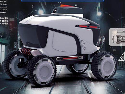 公共消毒巡逻车