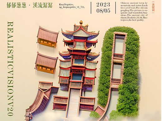 潮州印象 文创字体设计 SD/Stable Disfuction