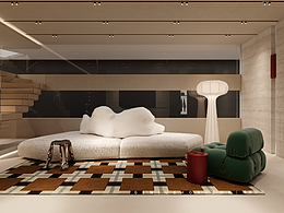 谦禾空间设计 隐山视觉 | 现代木作店设计表现