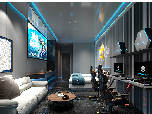 电竞酒店——未来感十足,科技感满满