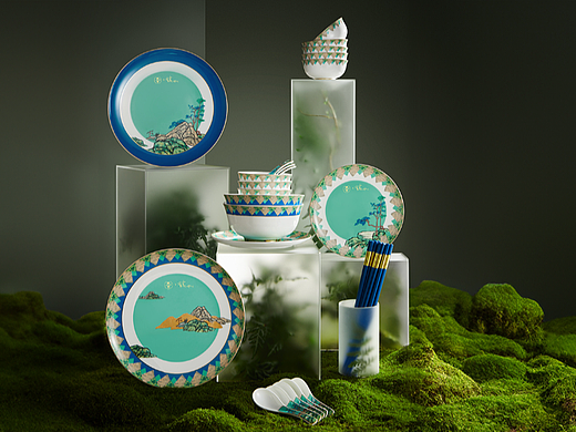 国窖联名餐具|响马摄影