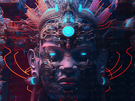 机械佛像