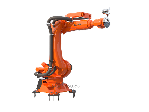 机械臂三维产品渲染效果