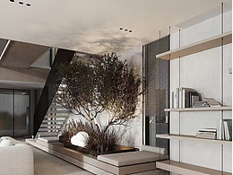 高級極簡別墅效果圖