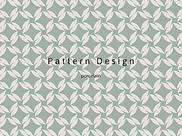 图案设计｜青花色四角星老花