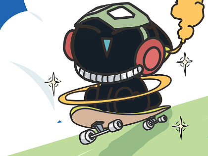 玩滑板