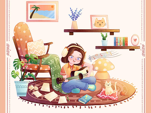 悠闲午后创作时刻