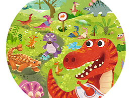 恐龙拼图三拼一-海陆空