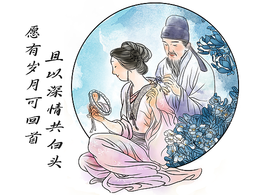 国风人物（个人主页-ZNjE5NzU3MzI=） - 艺术插画 - 站酷设计师纪小鱼原创素材 - 站酷ZCOOL