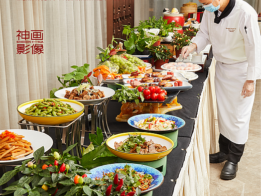 为《武汉洲际酒店》拍摄的点心自助