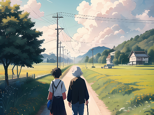 手机壁纸【乡村夏日】第1弹 插画