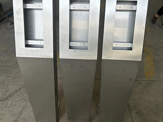 小区单元门不锈钢门口立柱304#古铜拉丝门口机可视对讲机