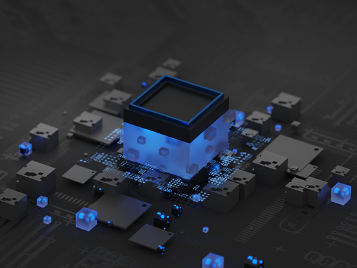 科技感芯片登录页