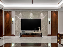 平山自建别墅新中式完工实景图