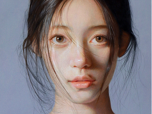 彩铅作品-女青年肖像