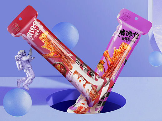 啃馋你包装设计零食包装设计休闲食品包装风干鸭脖包装