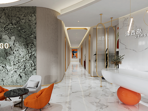 网红风足浴店（个人主页-ZNjE5NTUzMzI=） - 家装设计 - 站酷设计师流年效果图表现原创素材 - 站酷ZCOOL