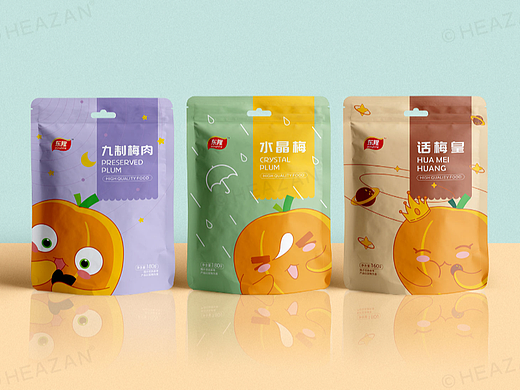 东隆食品 梅子系列 包装设计