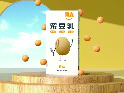 開鑫浓豆乳包装/大豆来喽