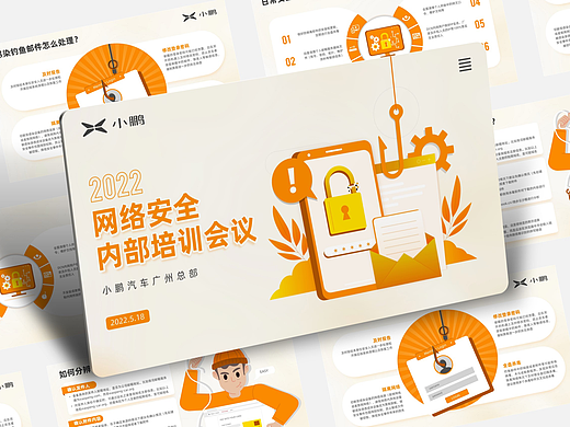 PPT设计 | 小鹏汽车网络安全培训PPT