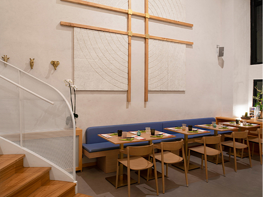 餐厅设计案例鉴赏——日式餐厅双层简约装修设计