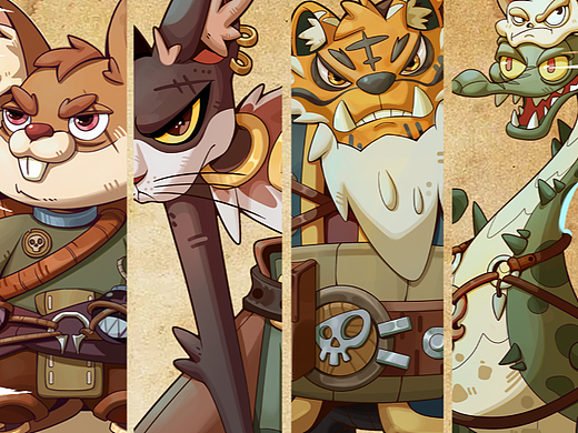 驚天怪盜團(tuán)（個(gè)人主頁-ZNjA5OTM5NDg=） - 游戲原畫 - 站酷設(shè)計(jì)師辜十七原創(chuàng)素材 - 站酷ZCOOL