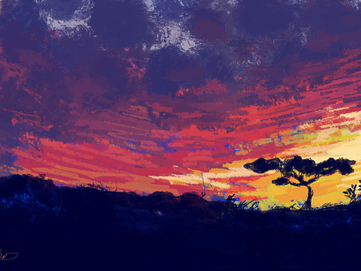 【色彩治愈之旅】#速涂# NO.18（个人主页-ZNjIzMzMzMjQ=） - 创作习作 - 站酷设计师000000Z333原创素材 - 站酷ZCOOL