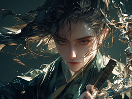 古风漫画中的孤胆英雄