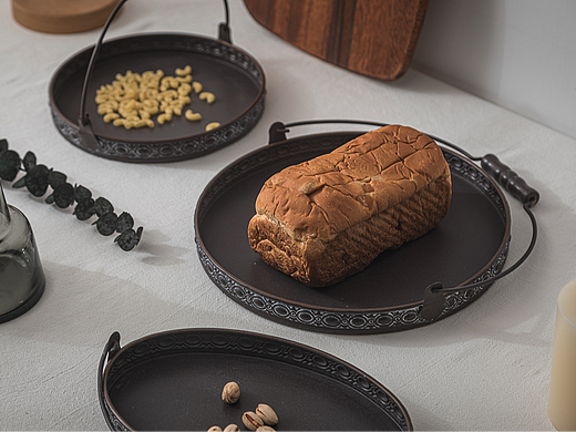 《自我嘲弄》| 复古铁艺托盘 | 茶盘 | 面包篮