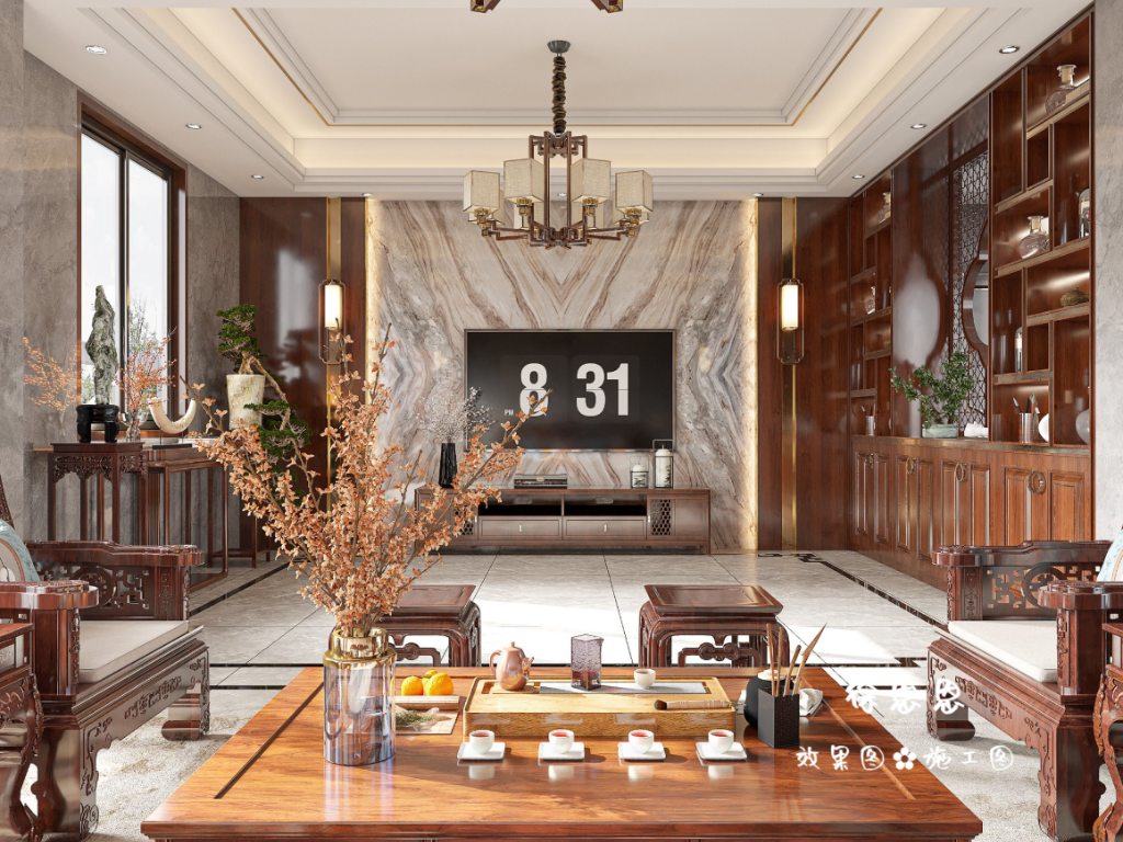 中式之家优雅隽永，生活在画中，亦在景里！_北玄徐恩恩站酷ZCOOL