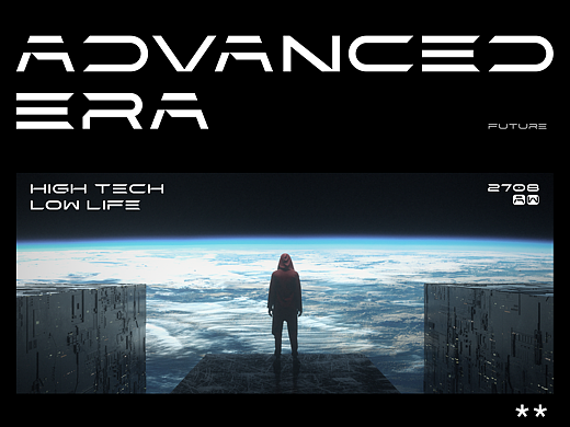 熱氣出品 | 首款西文字体「ADVANCED ERA」